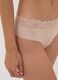 Beige stretch microfibre briefs with lace_3