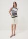 Grey pure cotton Nirvana print tank top, regular fit_1