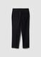 Pantaloni chino neri in puro cotone regular fit_2