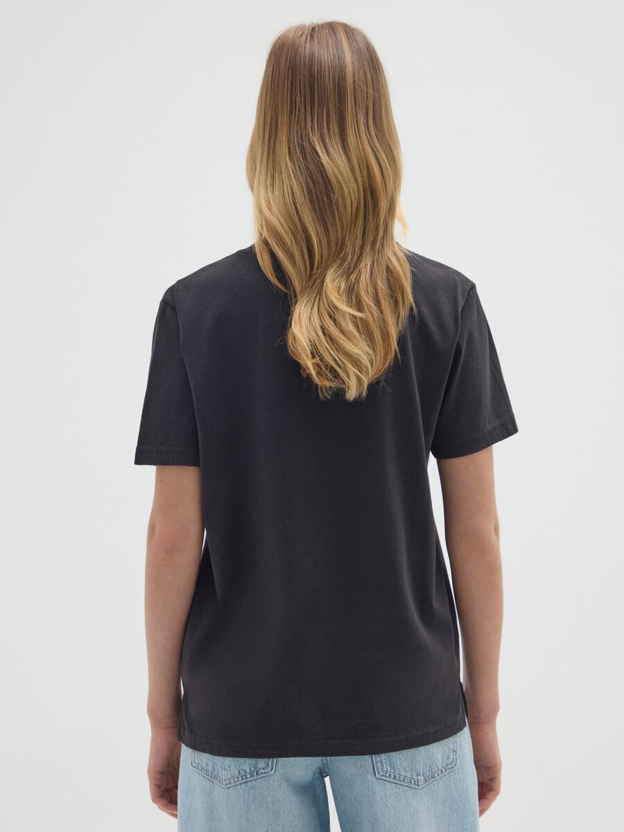 Black pure cotton regular fit Las Vegas Raiders T-shirt_2