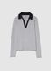 Long-sleeved T-shirt with polo neck_4