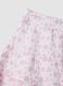 Pink mini skirt in pure cotton with Broderie Anglaise embroidery_2