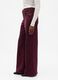 Purple wide-leg trousers in stretch cotton_3