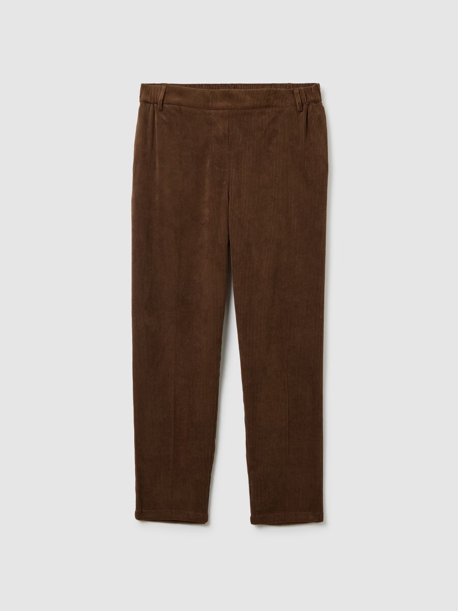 Brown wide leg trousers_0