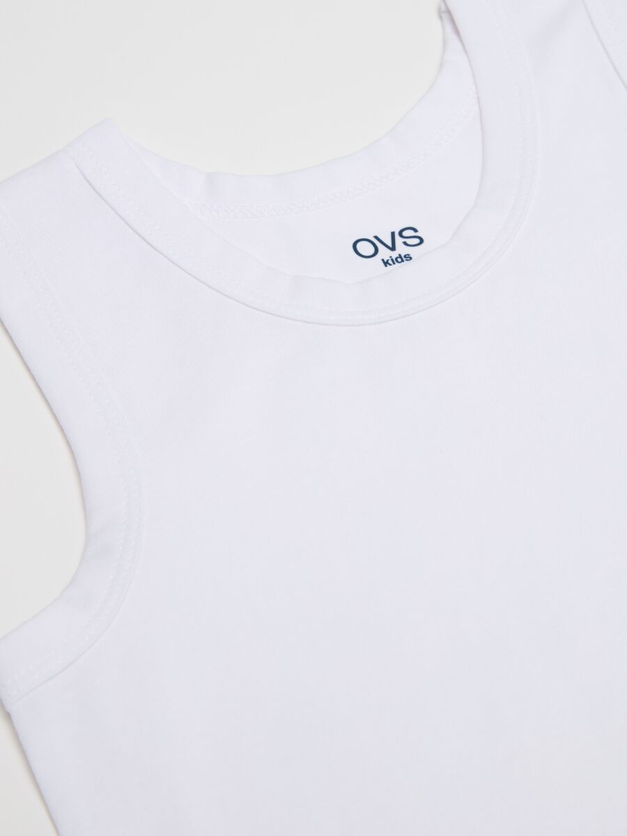 Two-pack racerback vests in stretch cotton_2