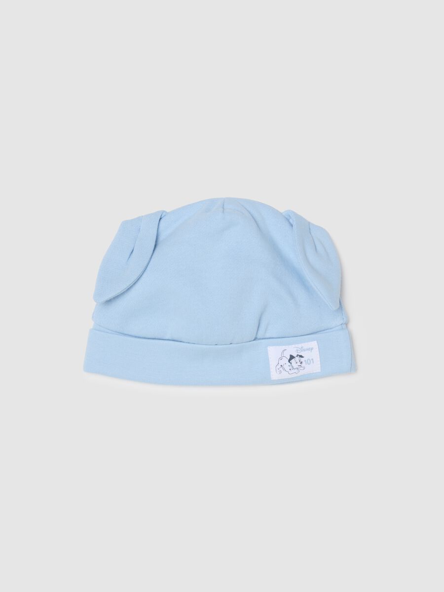 Baby Blue Cotton Hat with Ears_0
