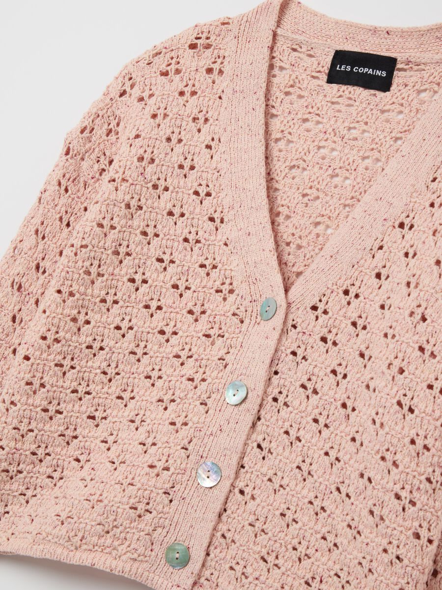 Crochet cardigan with V neck_5