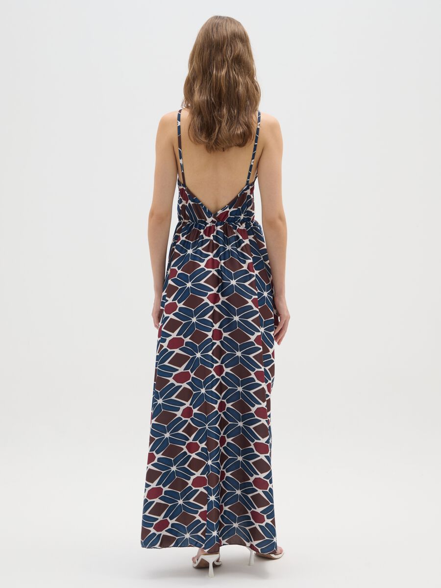Abito in tessuto elasticizzato multicolor regular fit_2