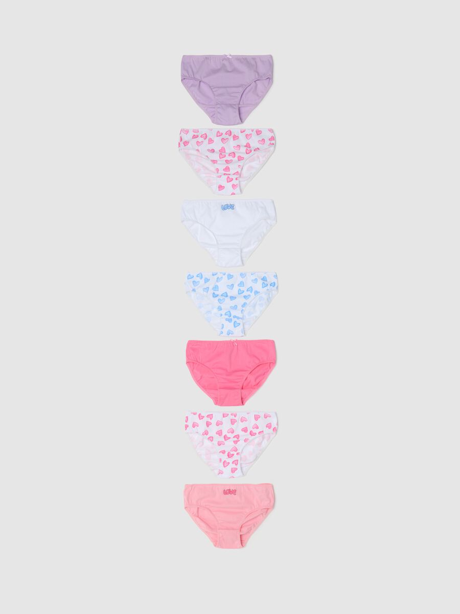 Seven-pack briefs in cotton with print_0