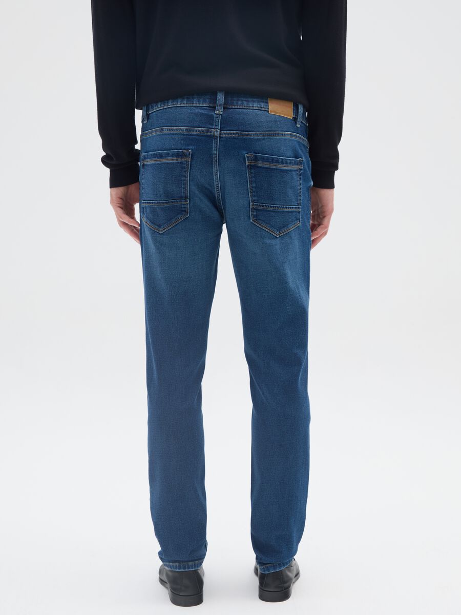 Jeans in denim blu slim fit_2