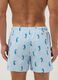 Blue striped swim shorts with seahorse print_2
