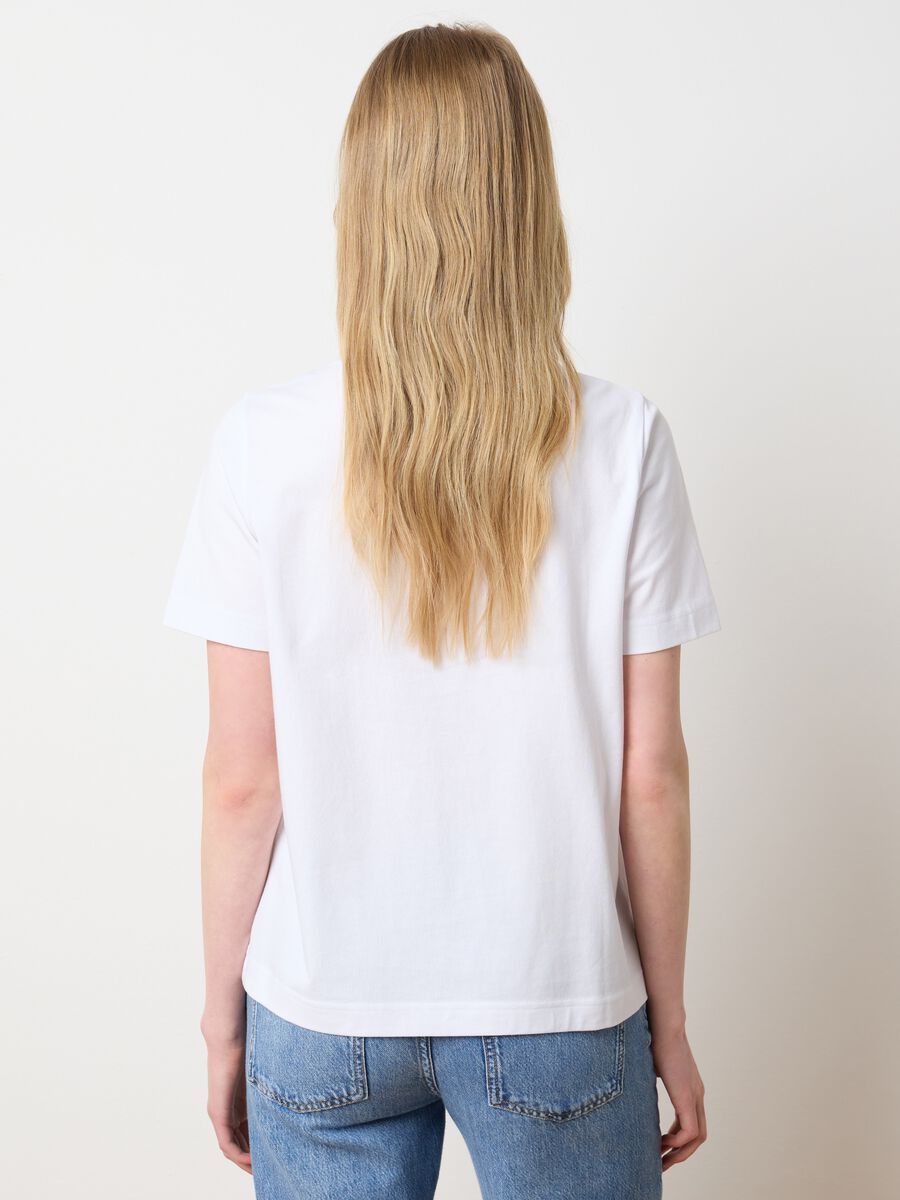 Women's pure cotton white t-shirt regular fit_3