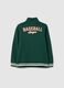 Child's green cotton-blend sweatshirt with zip_1