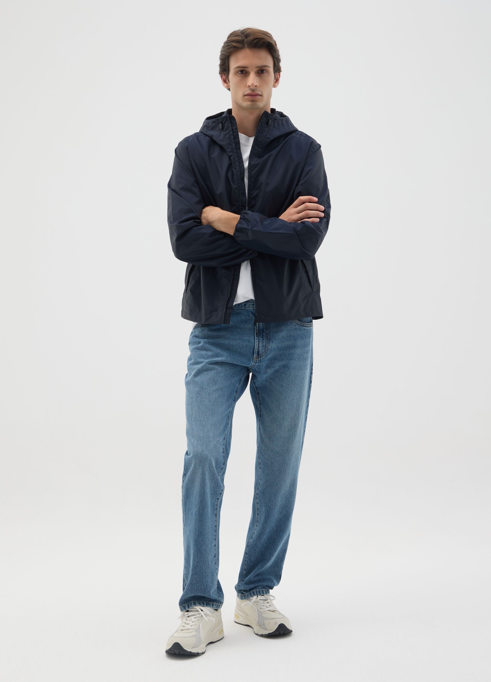 Men's Windbreaker Jacket in Blue