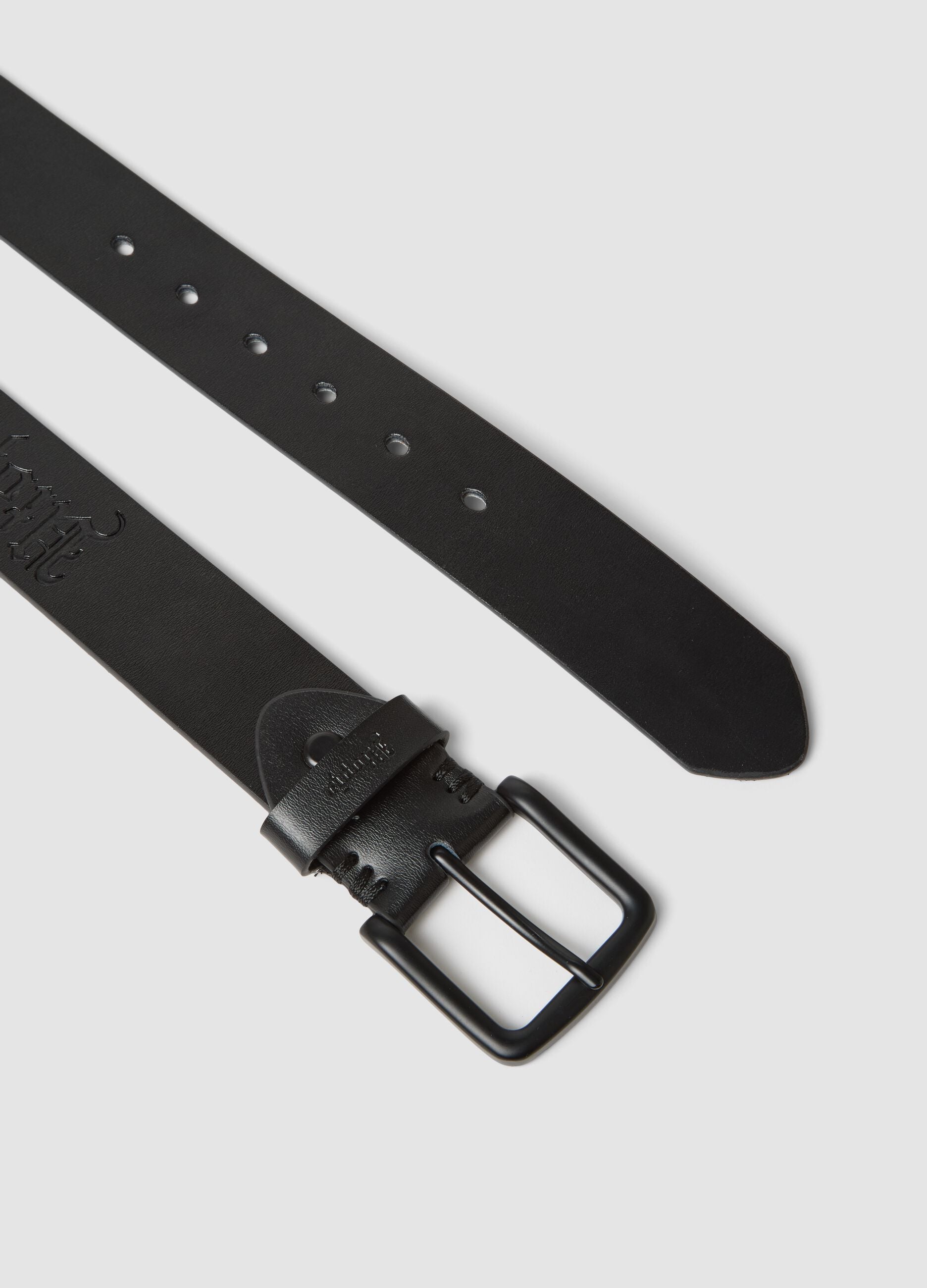 100% Real Leather Belt Black