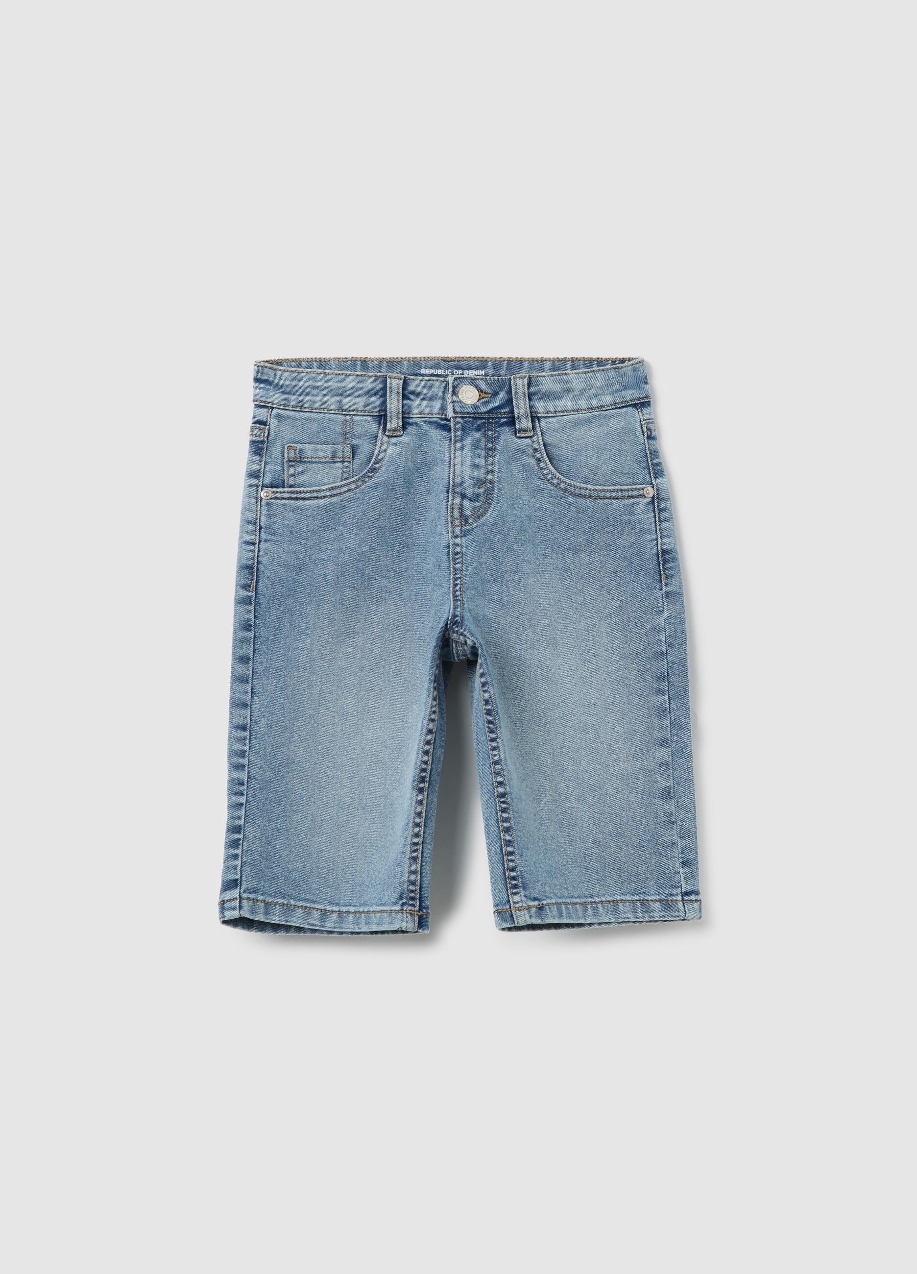 Bermuda denim cinque tasche 