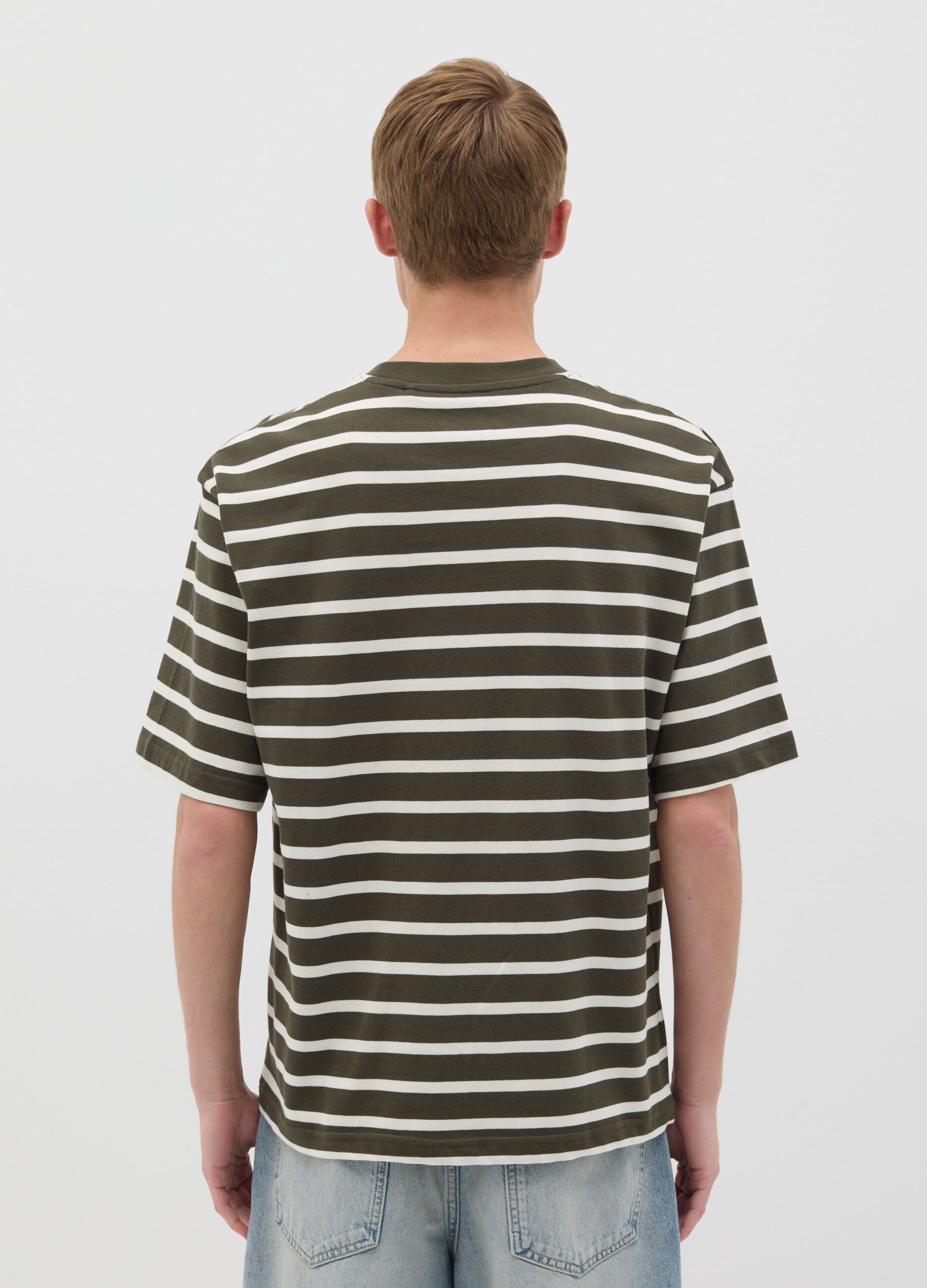 T-shirt in cotone a righe