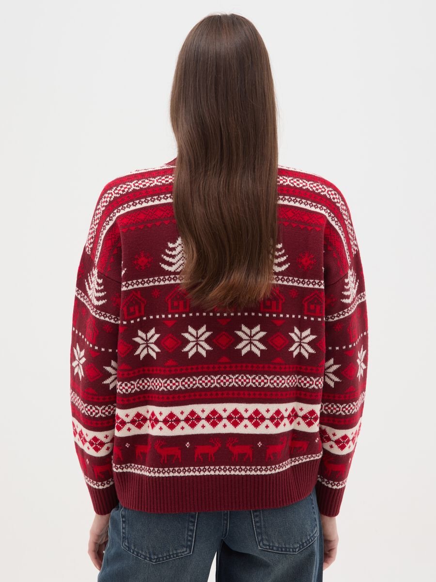 Multi-colour Christmas jumper regular fit_2