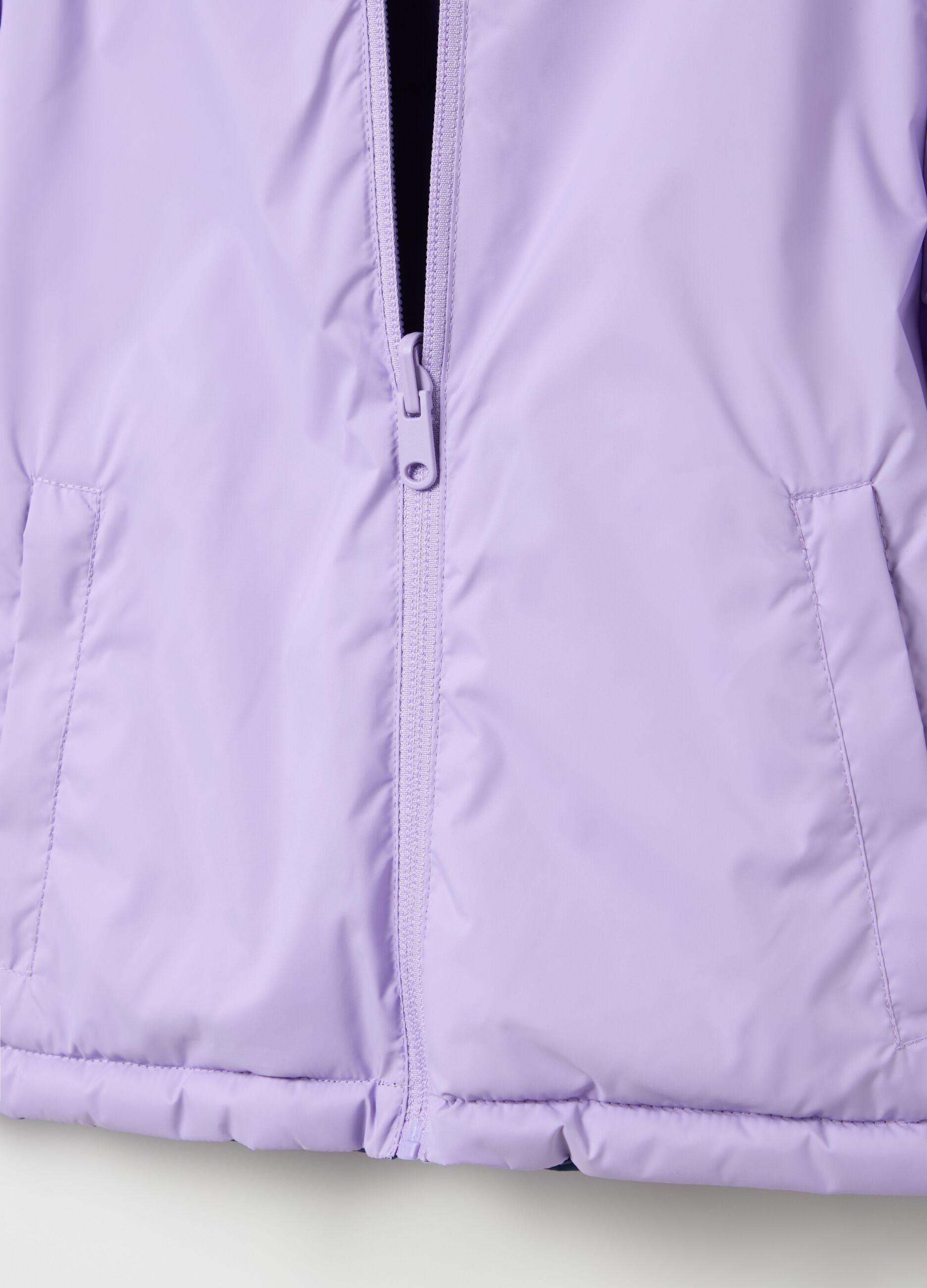 Piumino ultralight reversibile con cappuccio