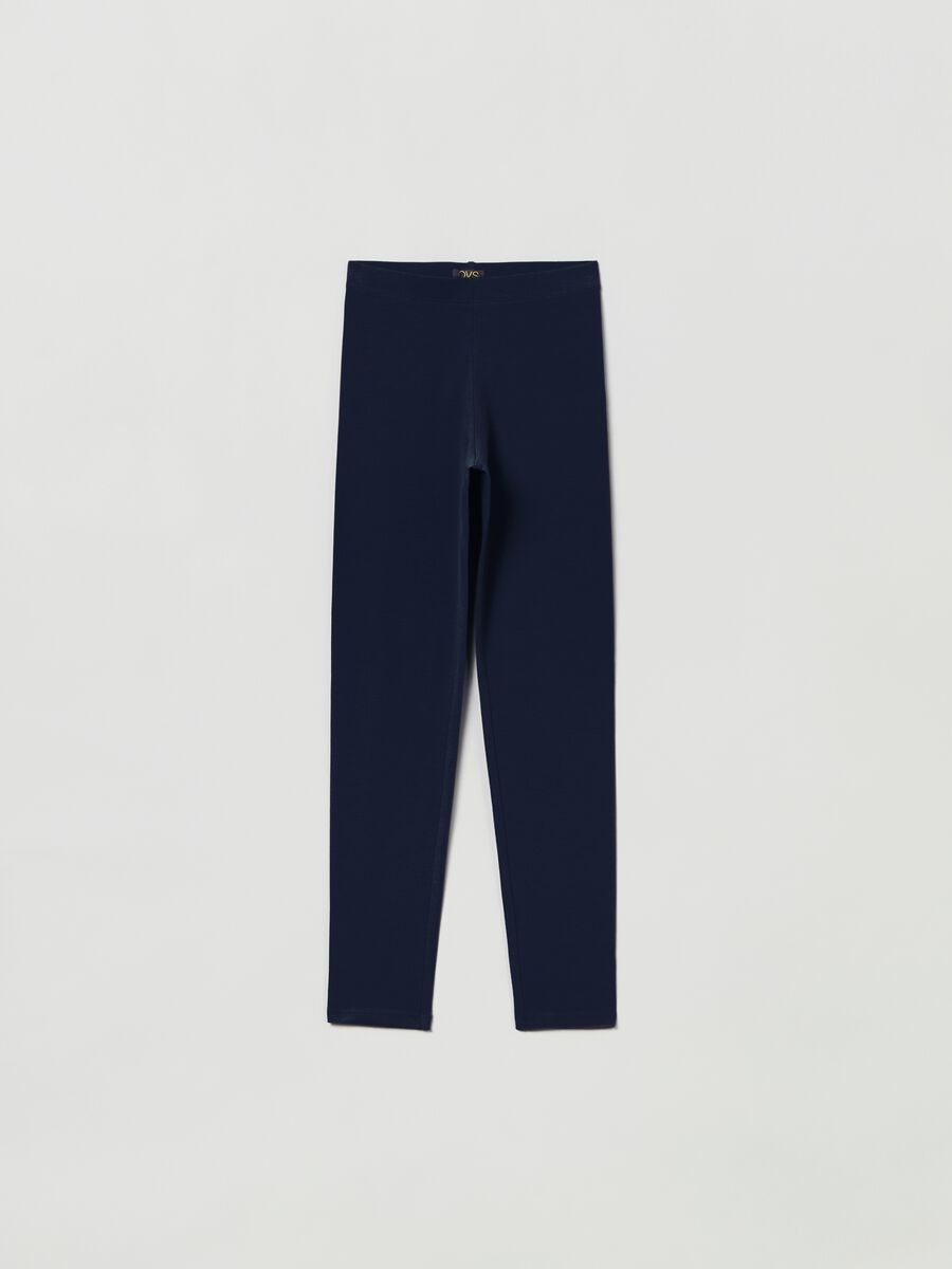 Leggings in cotone stretch_0