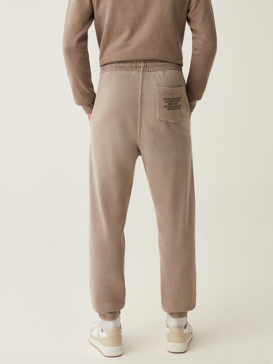 Joggers in felpa con coulisse_2