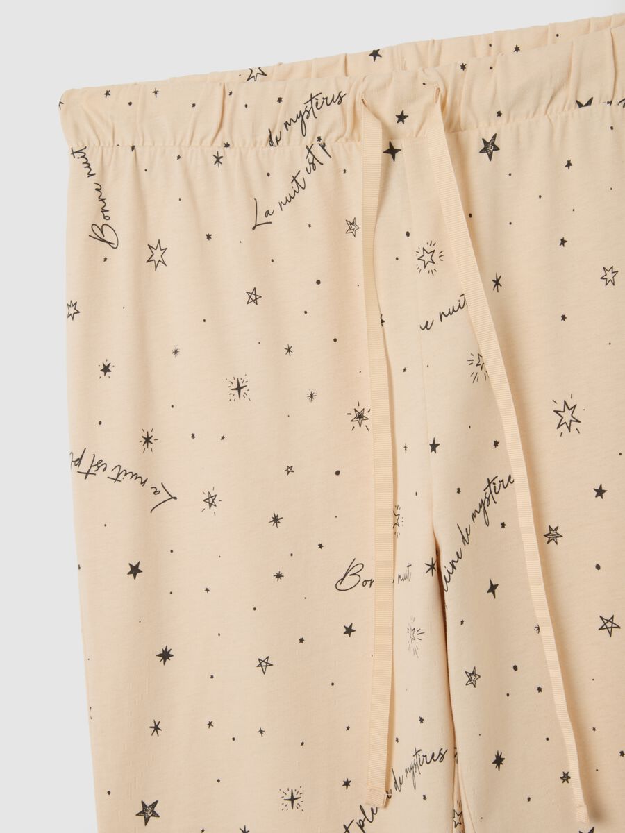 Pantaloni in puro cotone beige regular fit_5