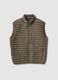 Brown ultra-lightweight regular fit gilet without hood_4