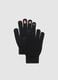 Black gloves with festive decorations_0