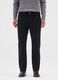Black Slim Fit Stretch Cotton Trousers_1