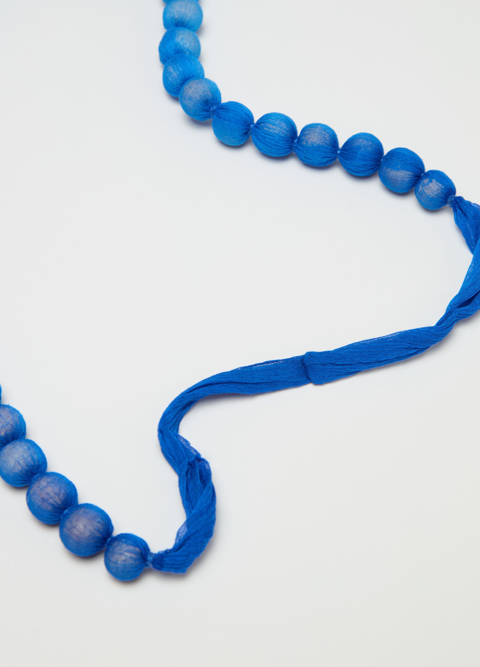 Necklace with beads and tassels