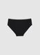 Black Stretch Cotton Girls' Briefs_1