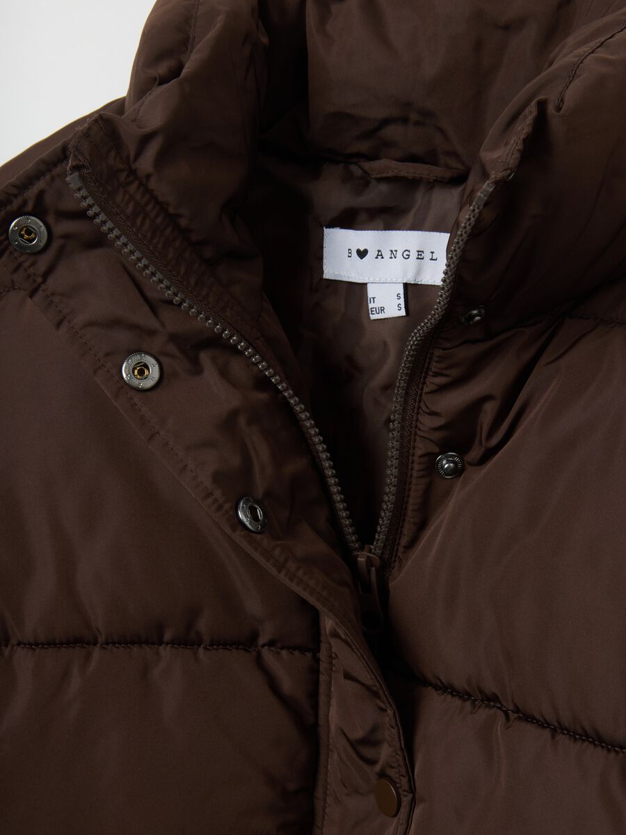 Brown padded oversized jacket_5