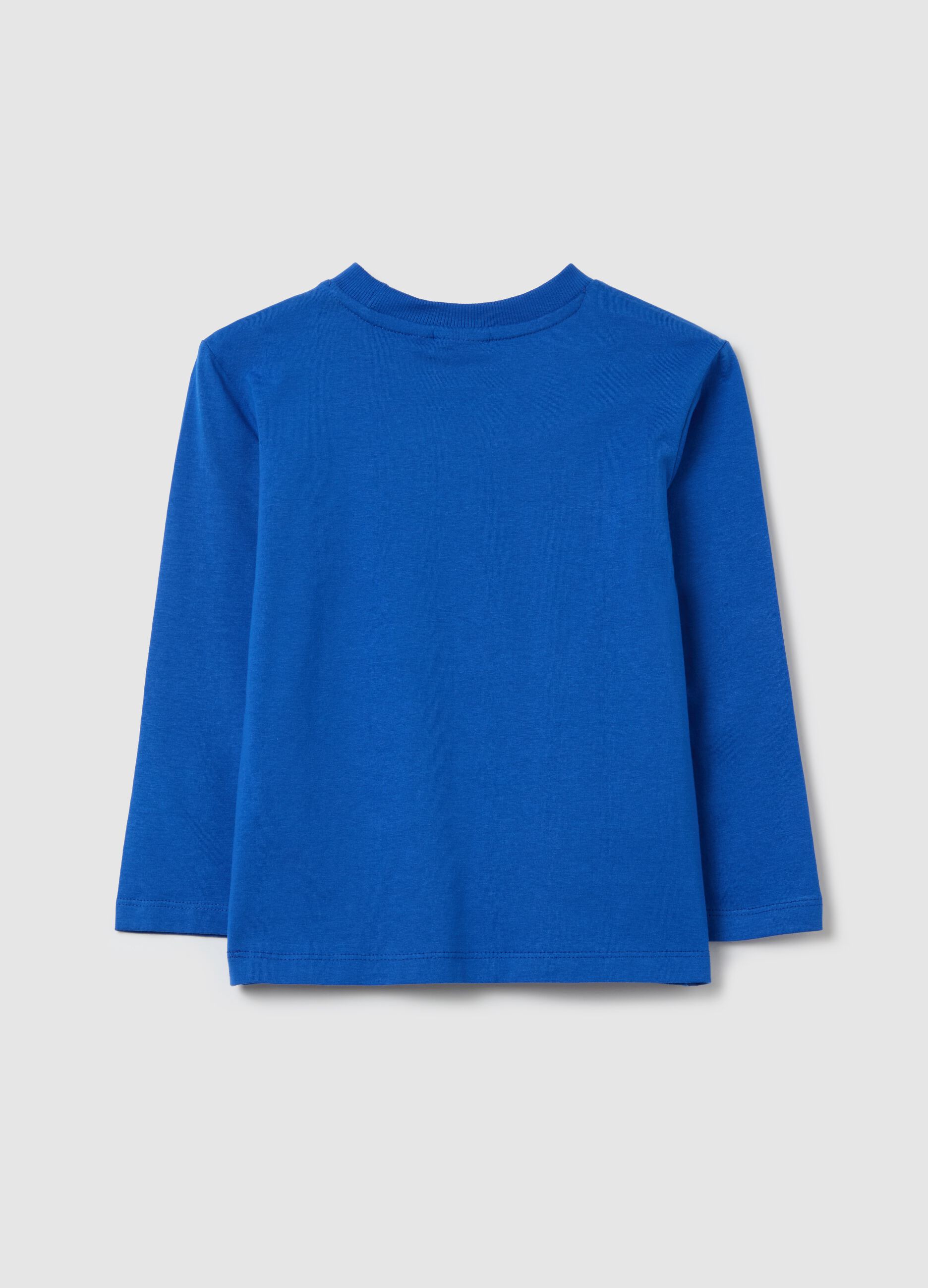 Long-sleeved T-shirt in cotton with Sonic print