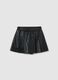 Regular fit girls' black shorts_3