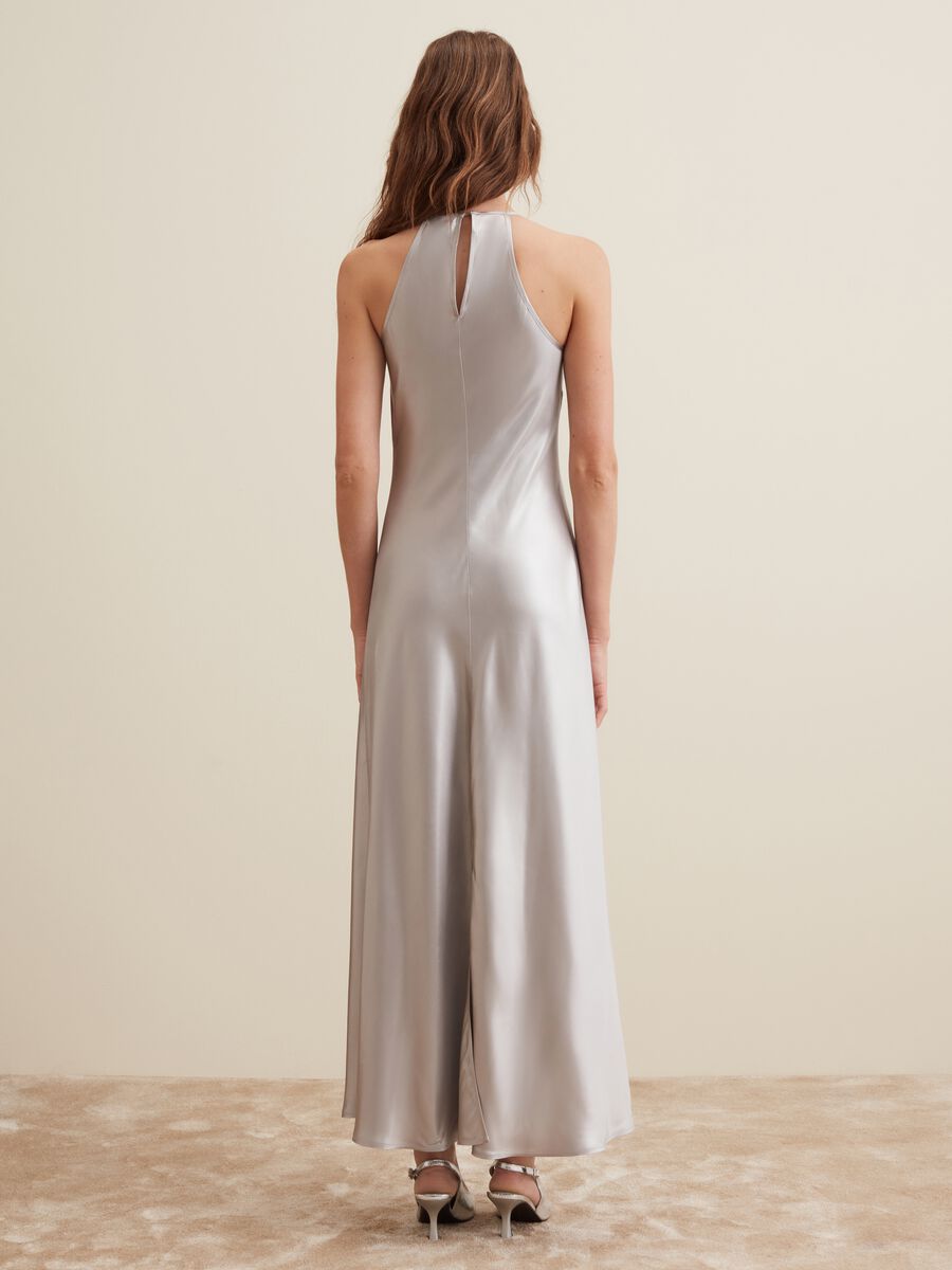 Abito lungo in viscosa satin_2