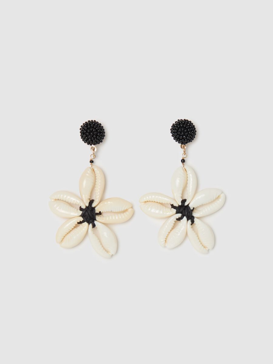 Earrings with shells pendant_0