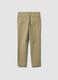 Beige slim-fit stretch cotton twill chino trousers_6