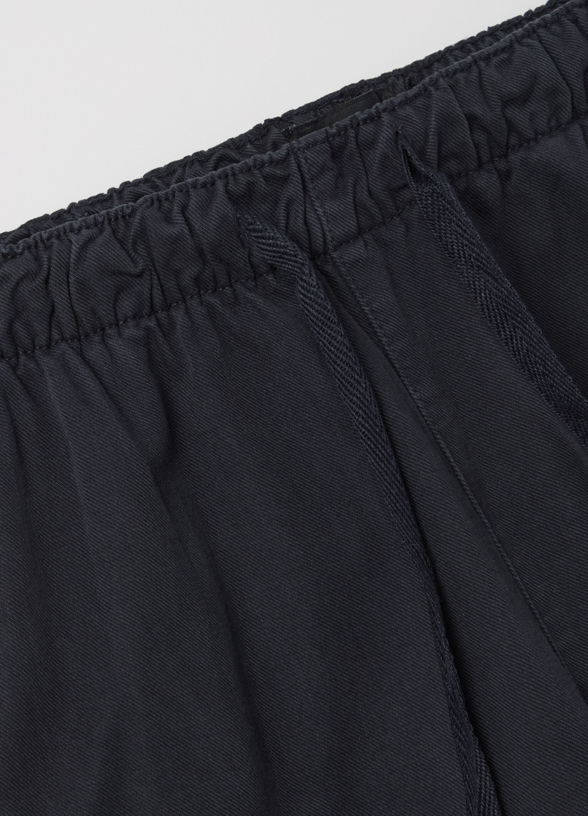 Wide-leg trousers in stretch cotton