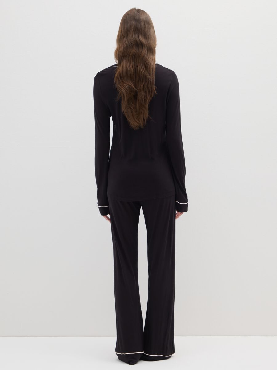Pigiama nero regular fit_2