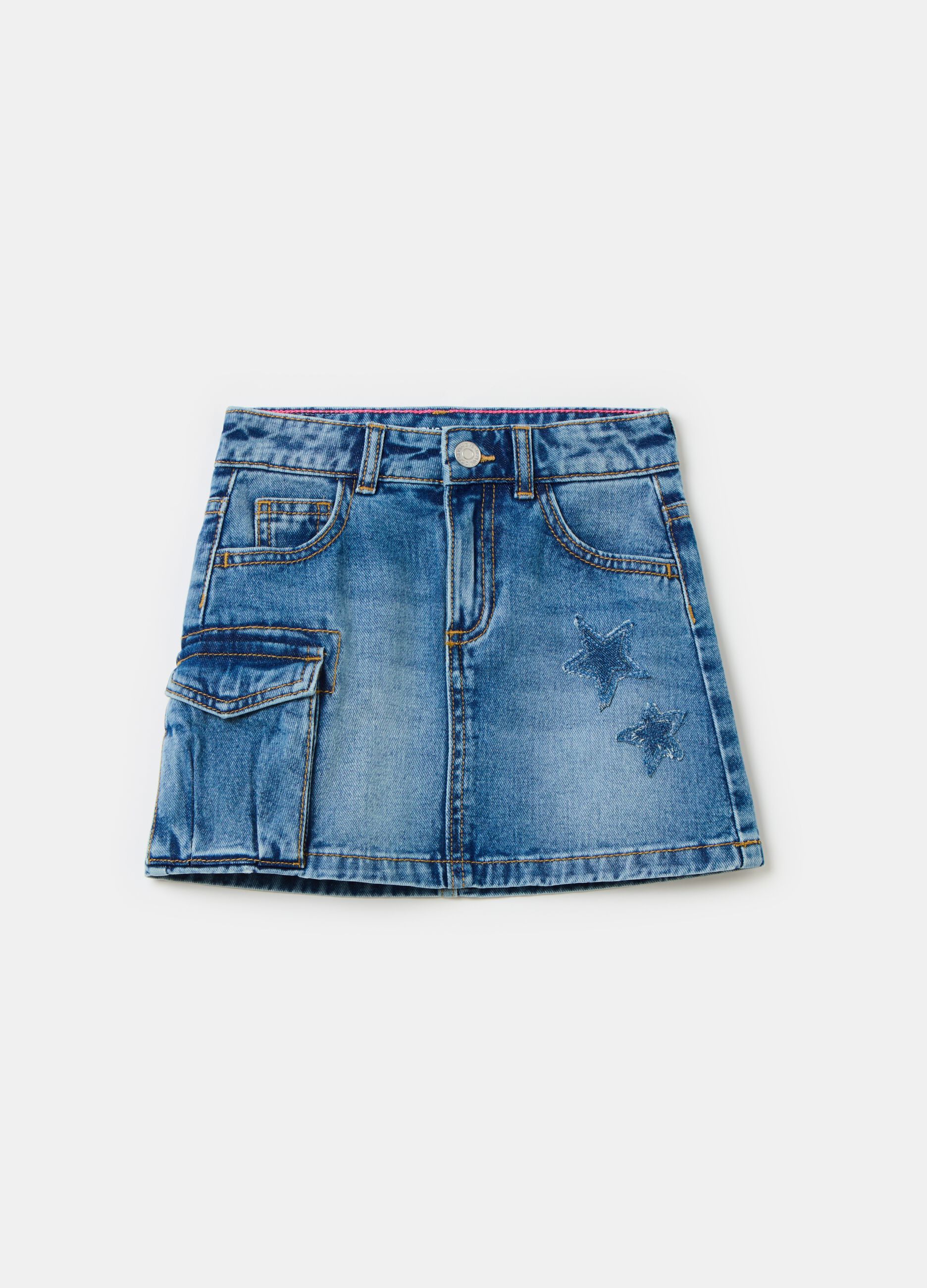 Gonna jeans outlet con tulle