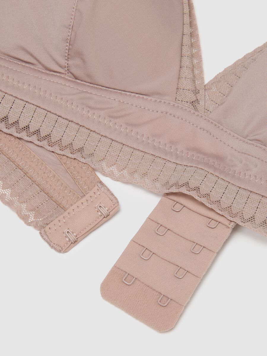 Reggiseno a triangolo beige in tessuto elasticizzato_1