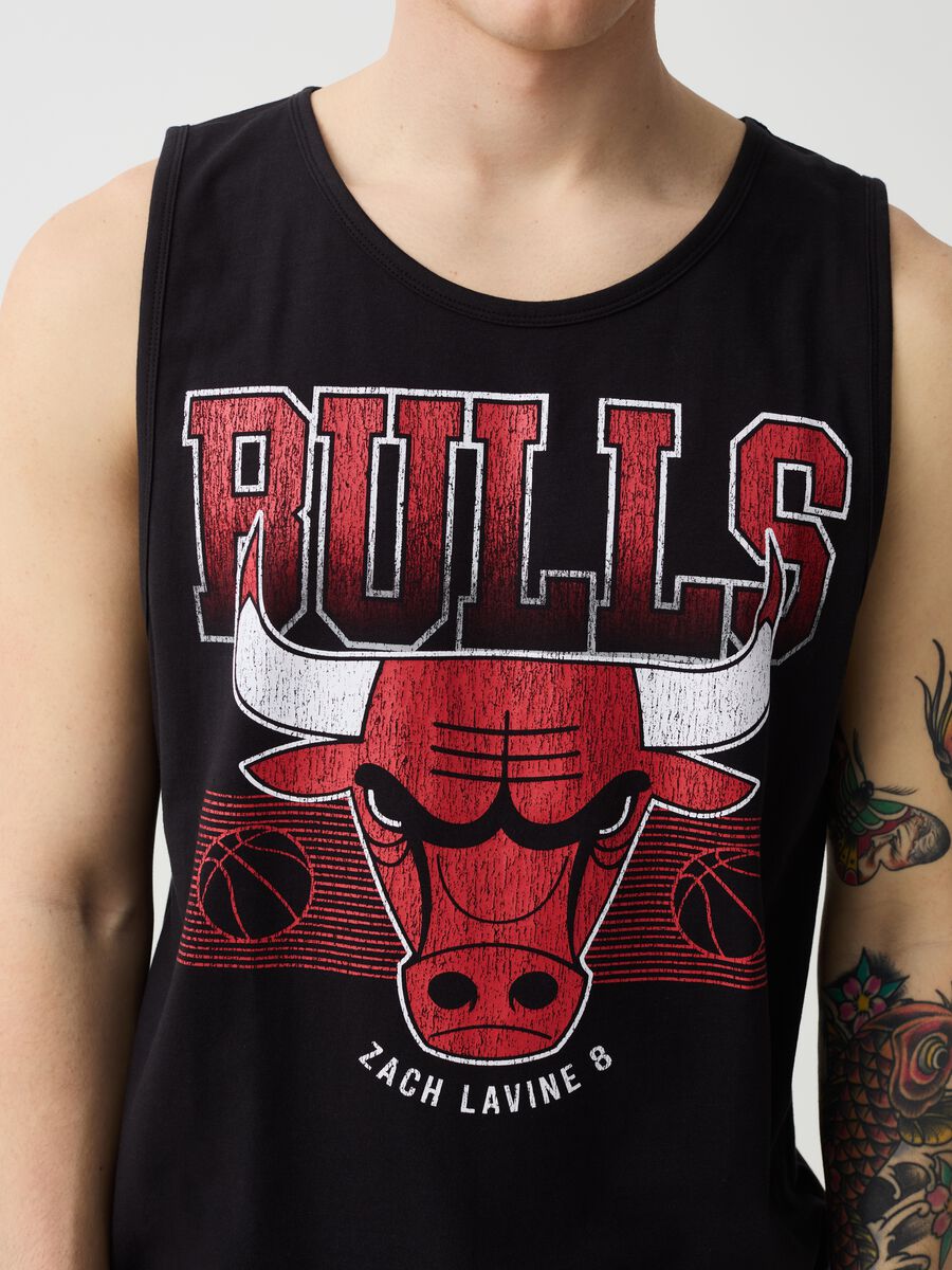 Tank top with NBA Chicago Bulls print_2
