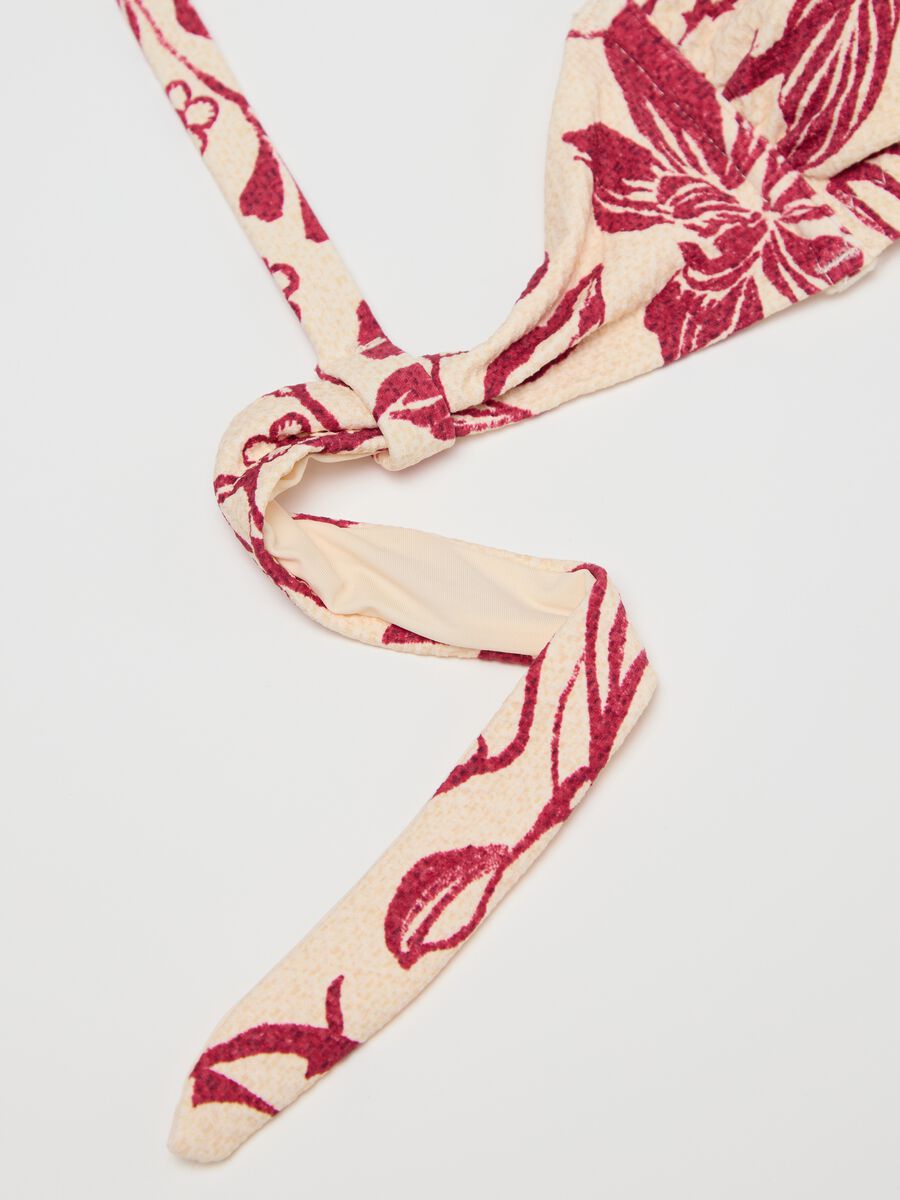 Floral bikini top with knot_5