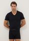 Tripack black V-neck t-shirts in pure cotton regular fit_0