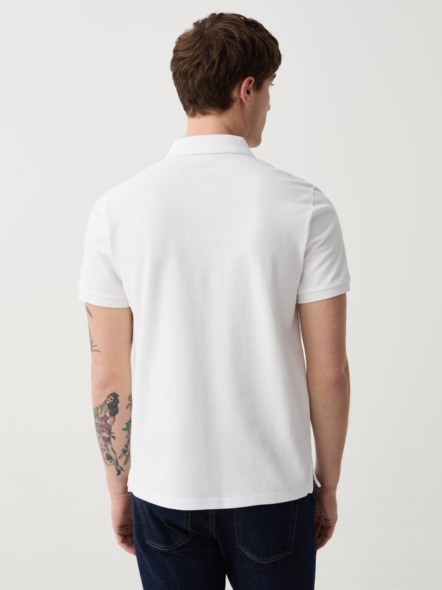 Organic cotton pique polo shirt_2
