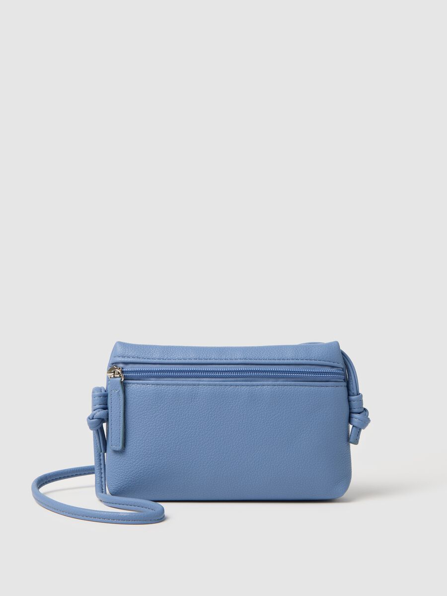 Light blue clutch bag with zip_0