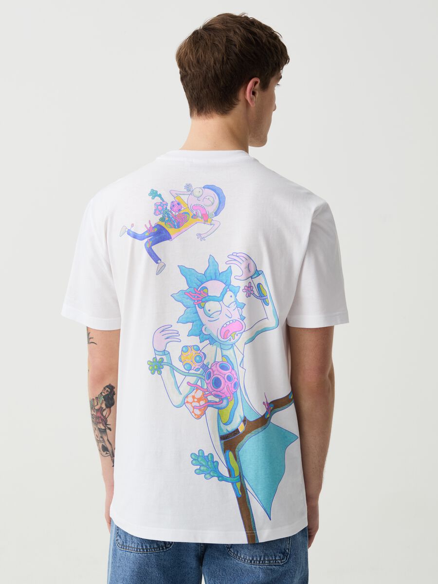 Cotton T-shirt with Rick and Morty print_2