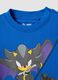 Children's oversized blue pure cotton t-shirt with Sonic print_2