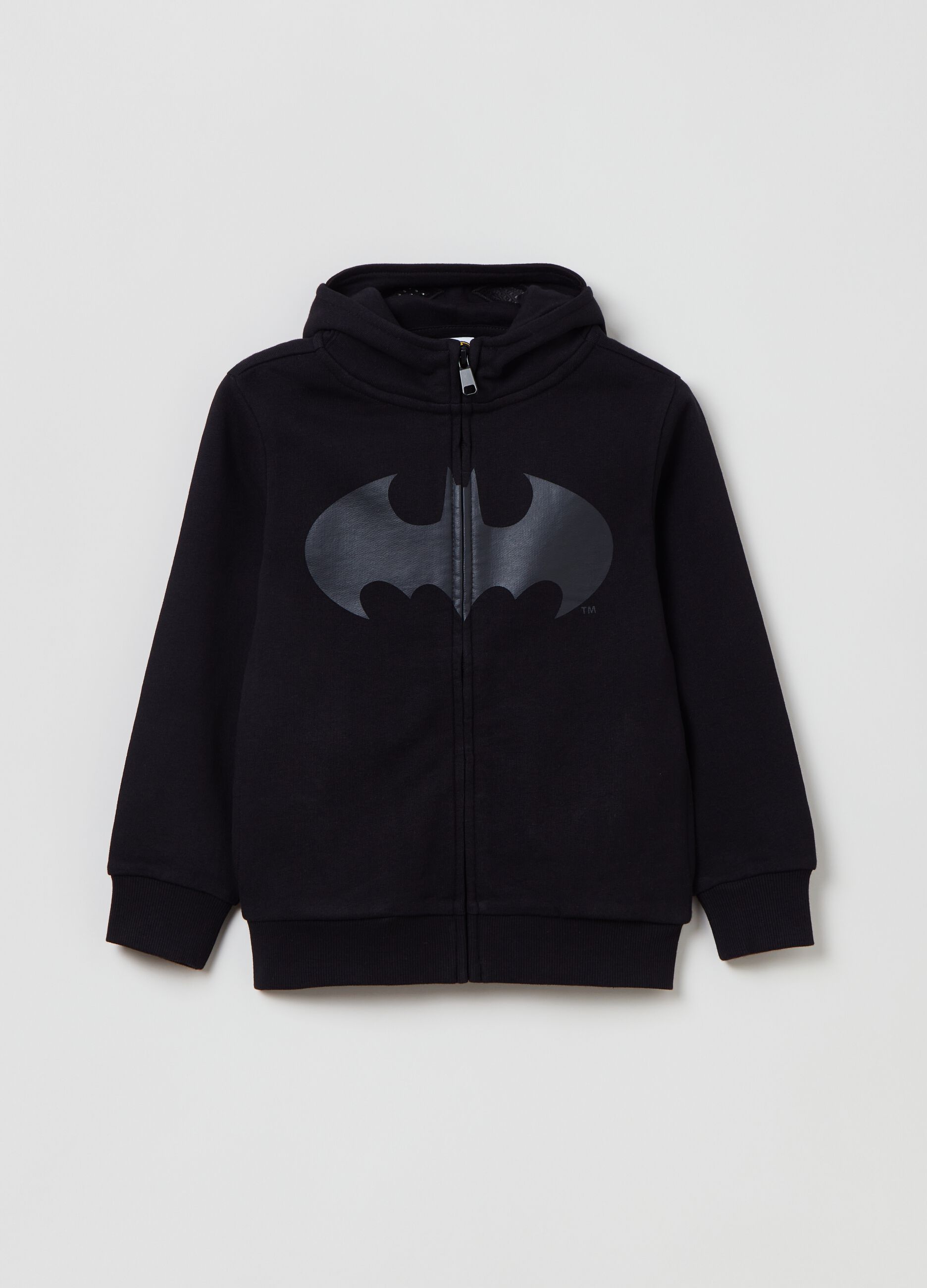 Full-zip con cappuccio stampa Batman