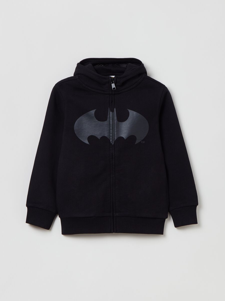 Full-zip con cappuccio stampa Batman_0